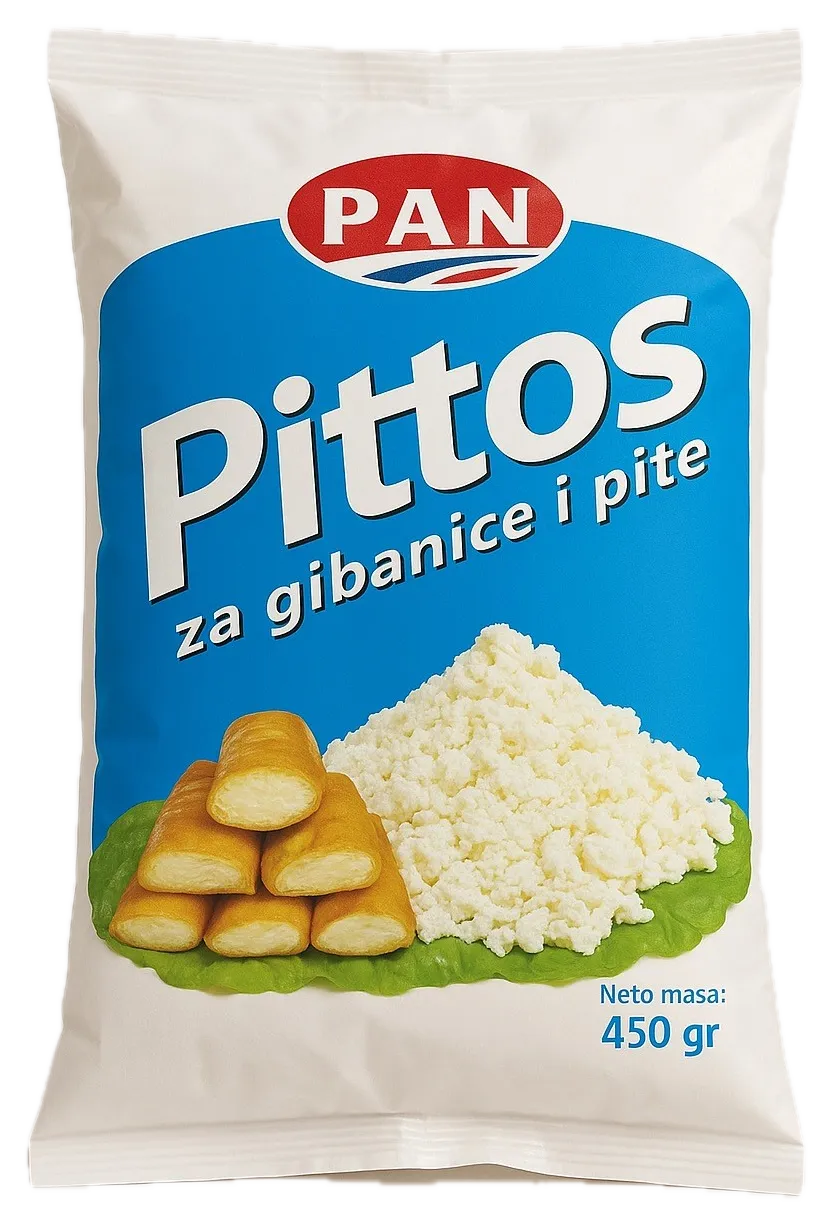 PAN Pittos, plavo-bela kesica od 450 g